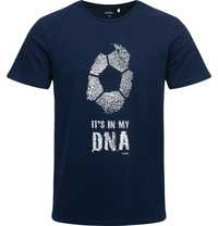 T-shirt męski Koszulka męska bawełna granatowa M Piłkarskie DNA Endo