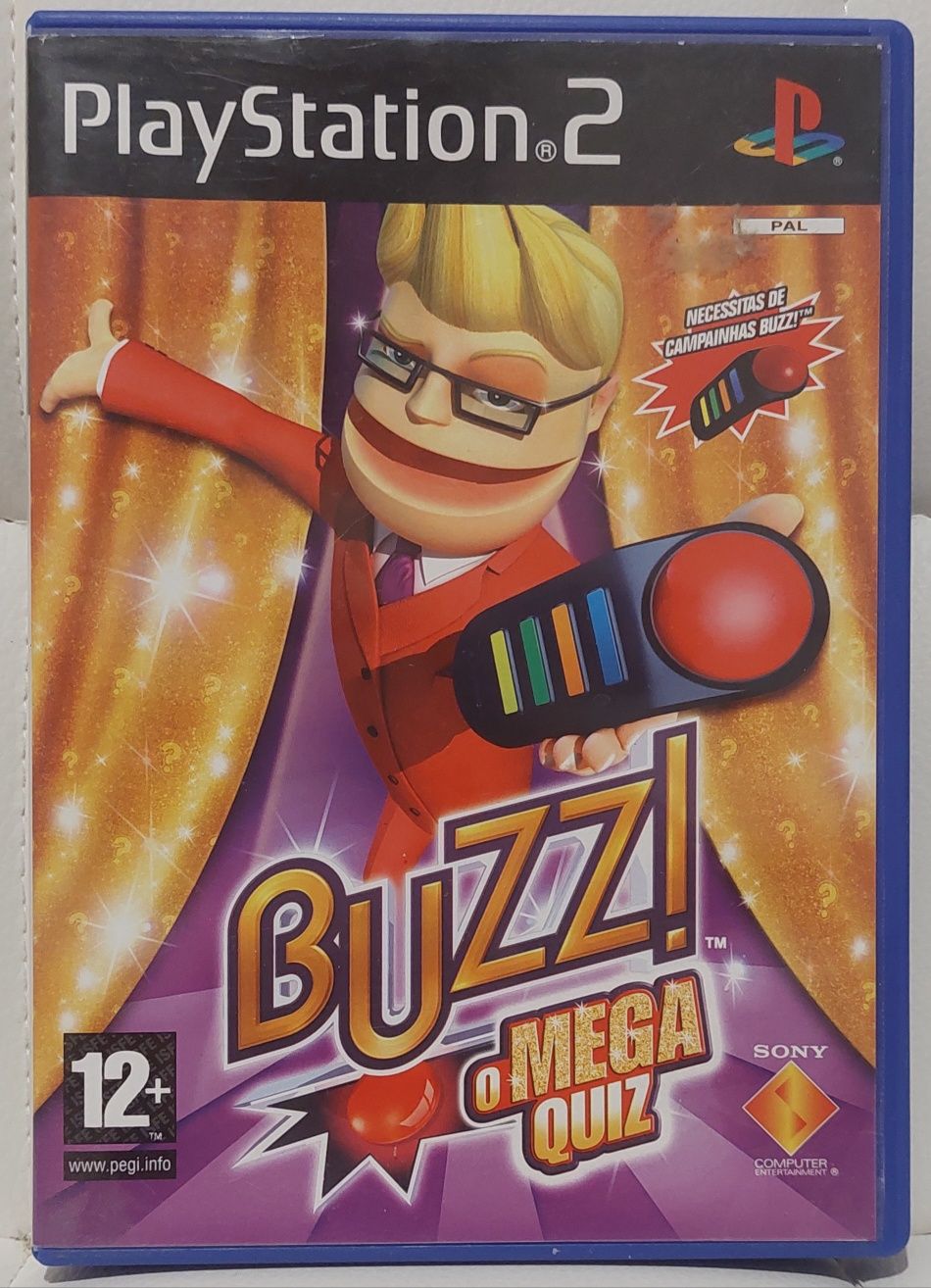 2 Jogos Buzz PS2 + Campainhas Buzz