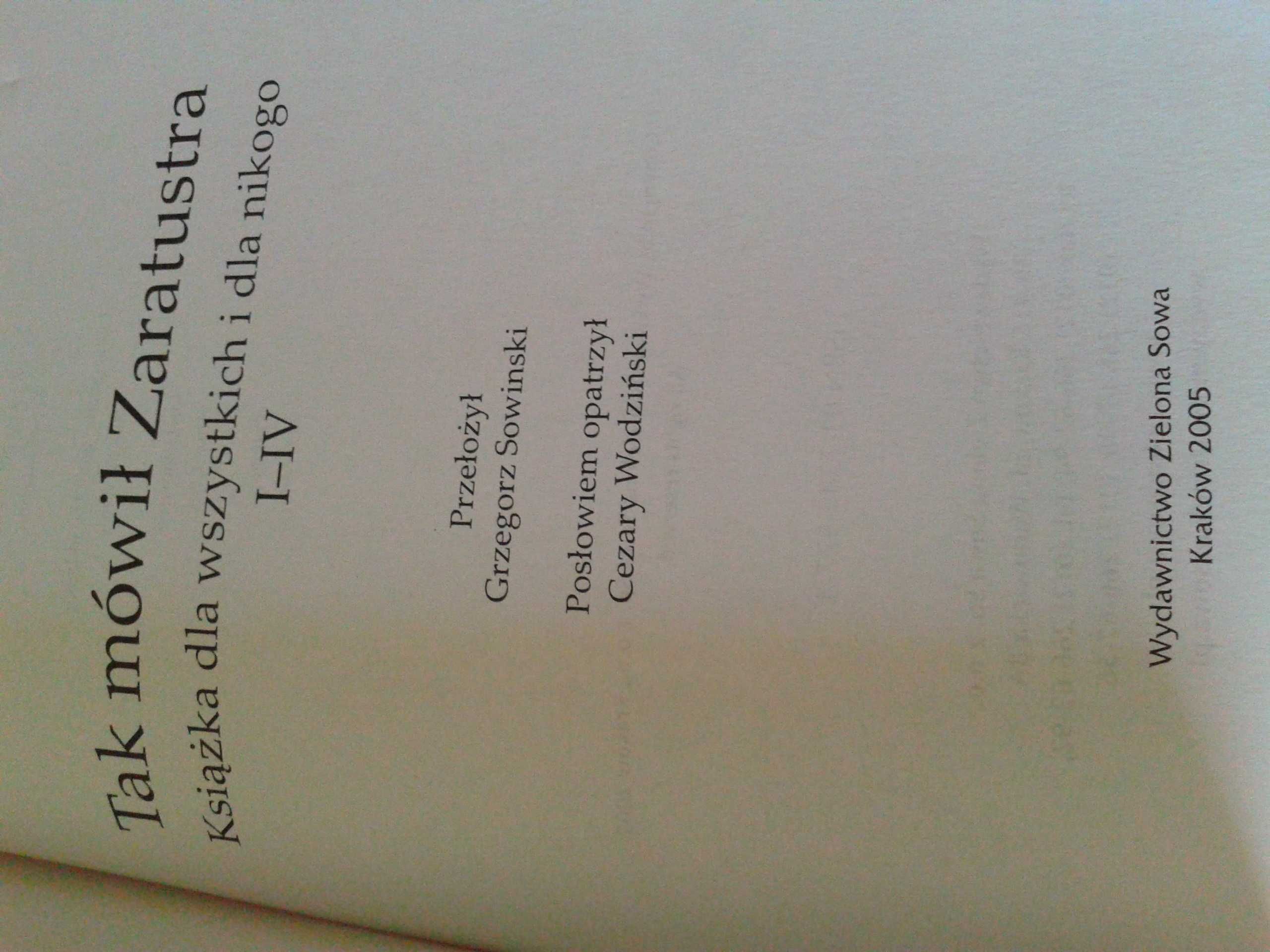 Tak mowil Zaratustra - Friedrich Nietzsche