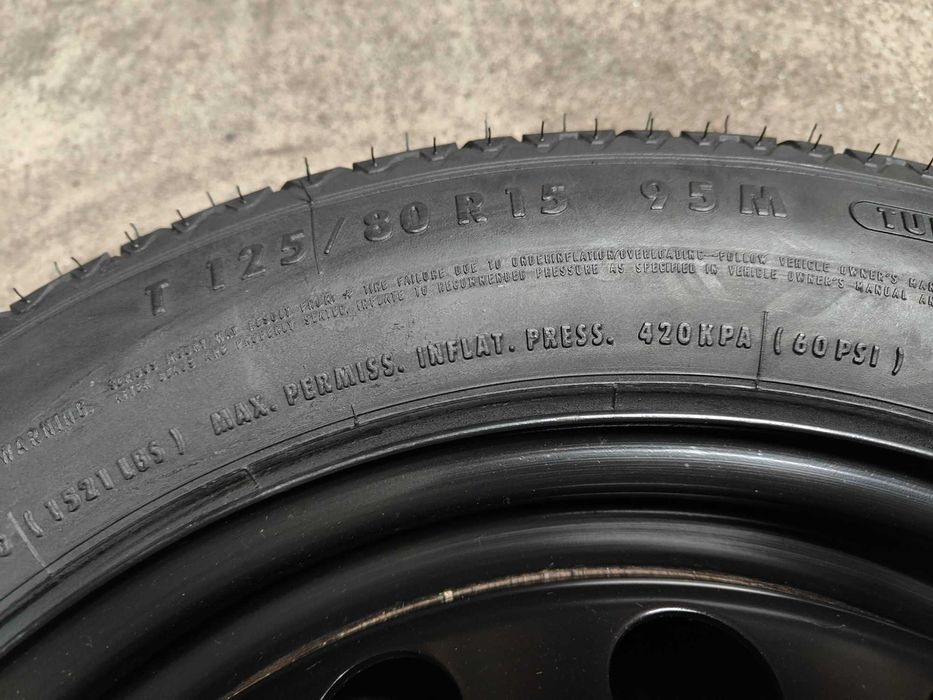 Koło Dojazdowe Dojazdówka 125/80 r15 Fiat 5x98