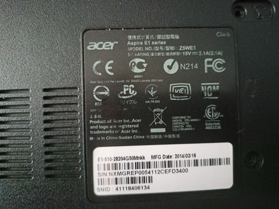 Sprzedam laptop firmy Acer