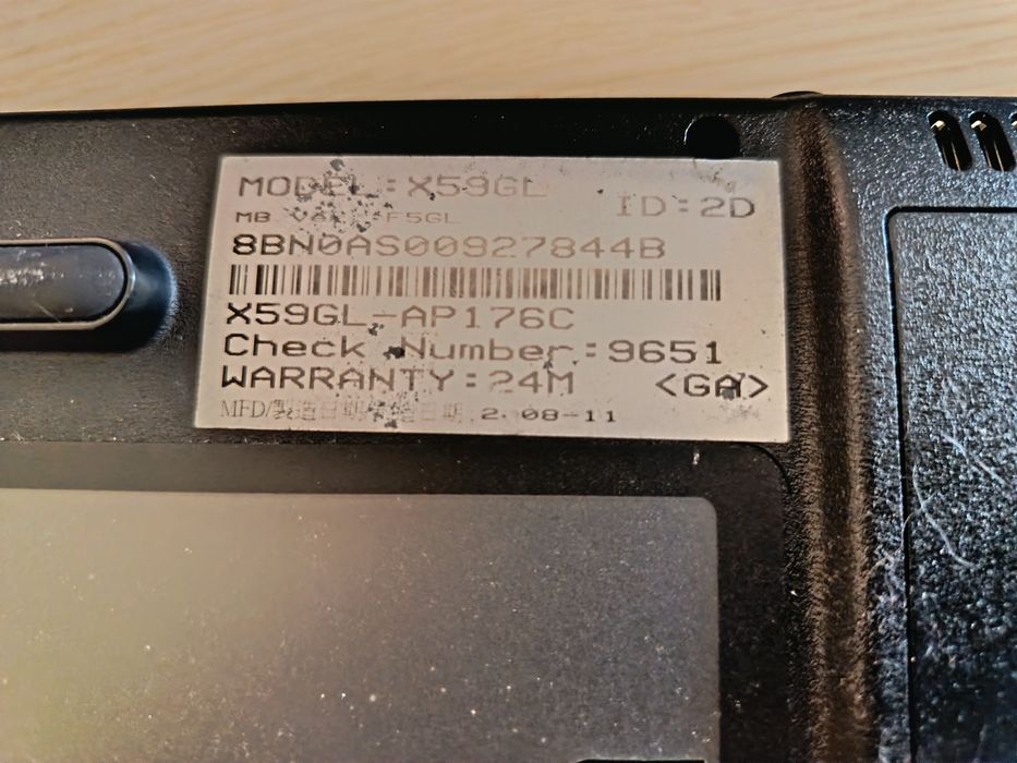 ASUS X59GL note book PC