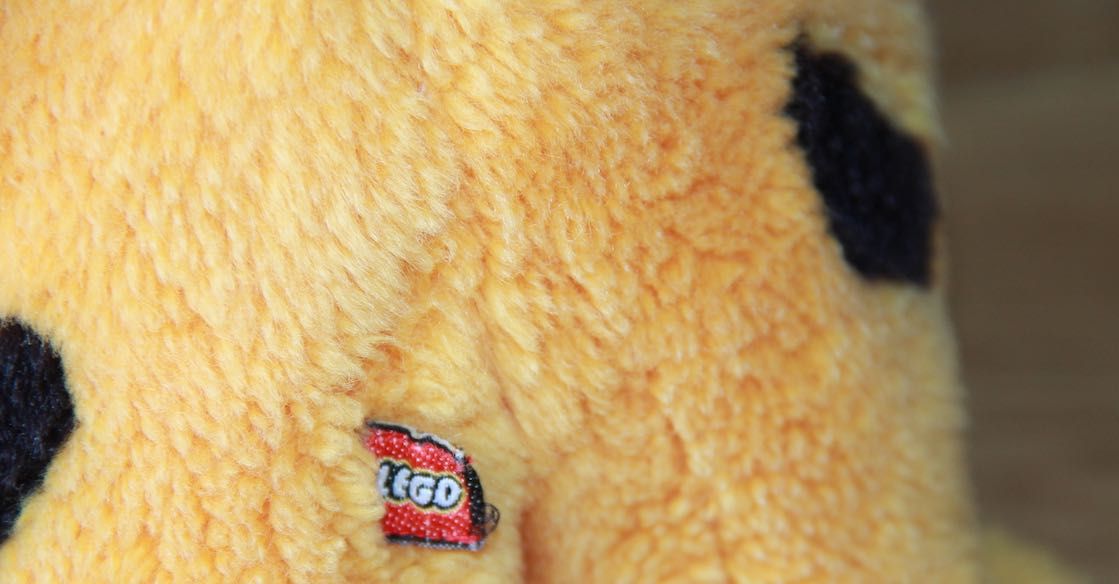 LEGO maskotka pluszak pluszowy duży lew tygrys tygrysek klocki