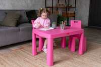 Столик стільчик долоні рожевий столик для дівчинки подарунок