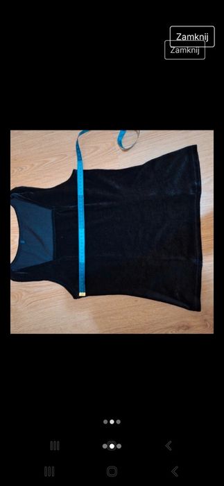 Śliczna sylwestrowa bluzka z aksamitu.