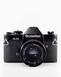 Máquina Fotográfica ROLLEIFLEX SL35 com 3 Objectivas Planar Karl Zeiss