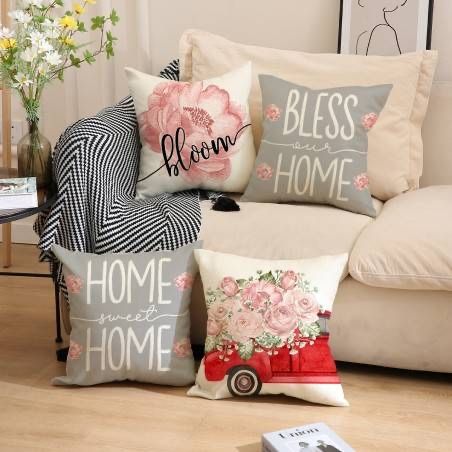 Zestaw 4 poszewek Wielkanocnych na poduszki