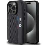 Etui BMW Perforated Tricolor Line na iPhone 15 Pro Max - czarne