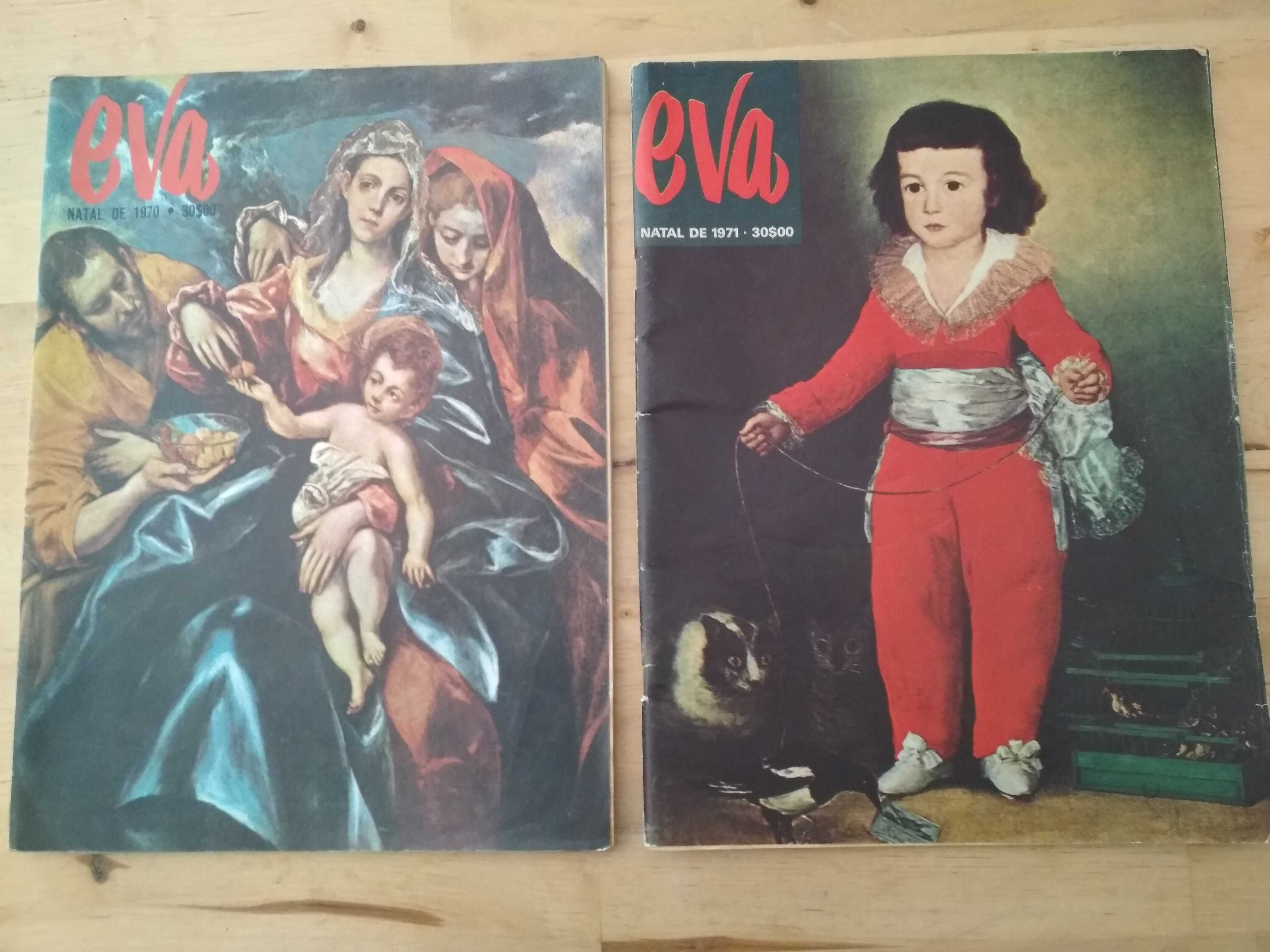 2 revistas Eva, Natal de 1970 e Natal de 1971