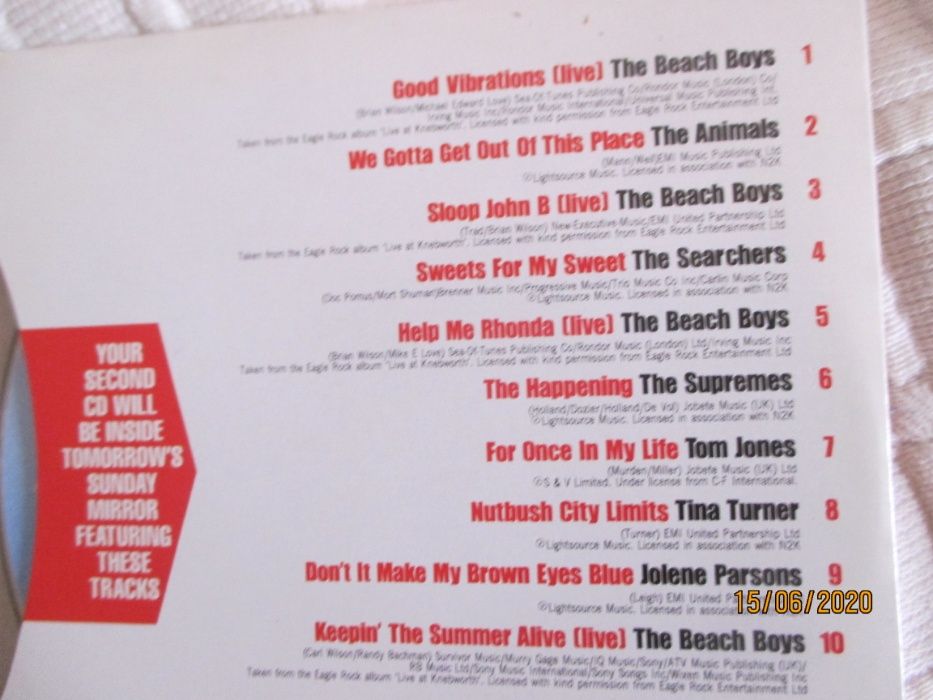 Duplo CD de Beach Boys & friends