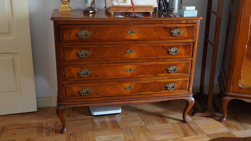 Mobília Quarto Estilo Queen Anne Conjunto Completo Excelente Estado