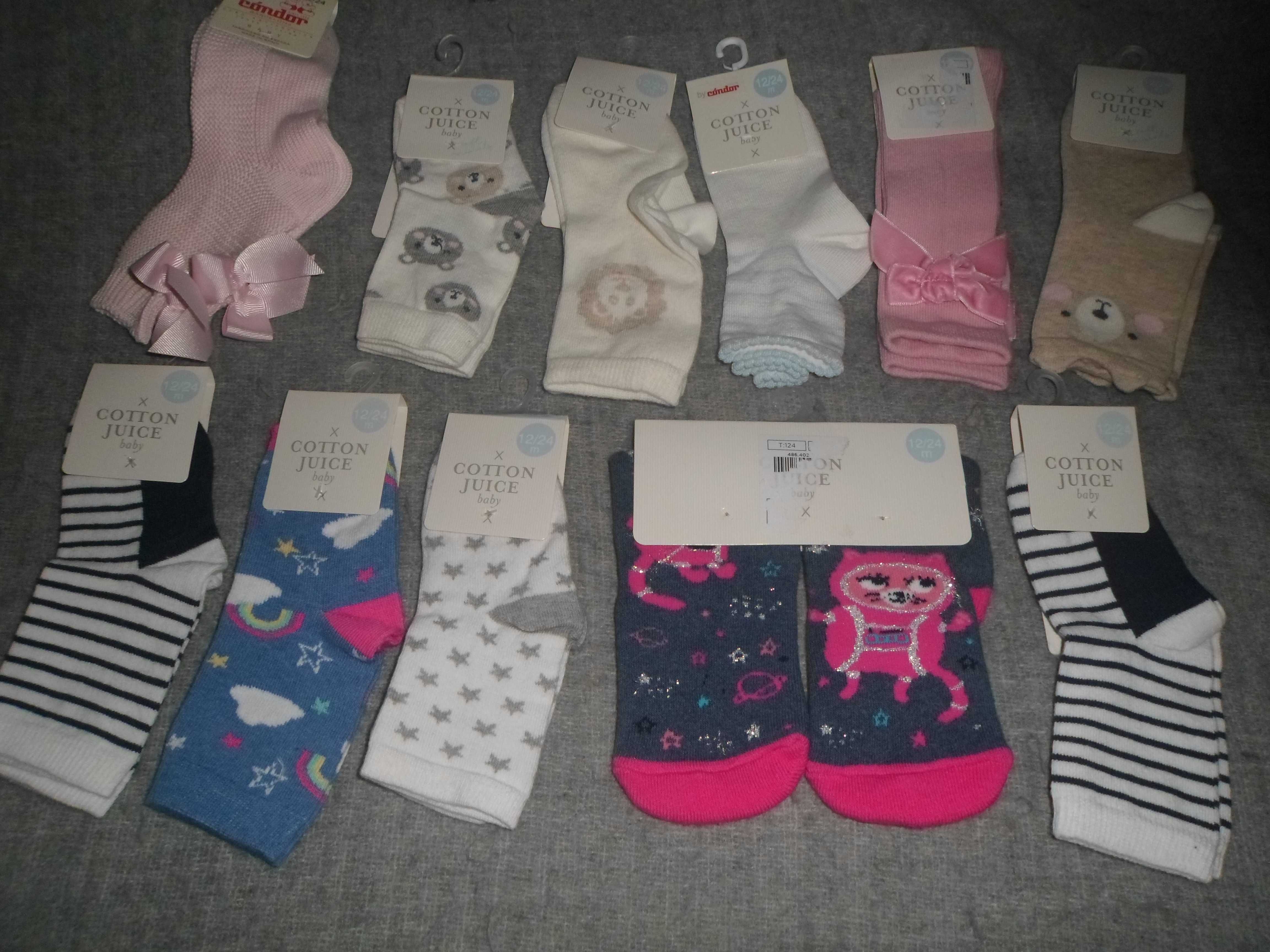 lote de  11 pares  meias novas com etiqueta para bebe