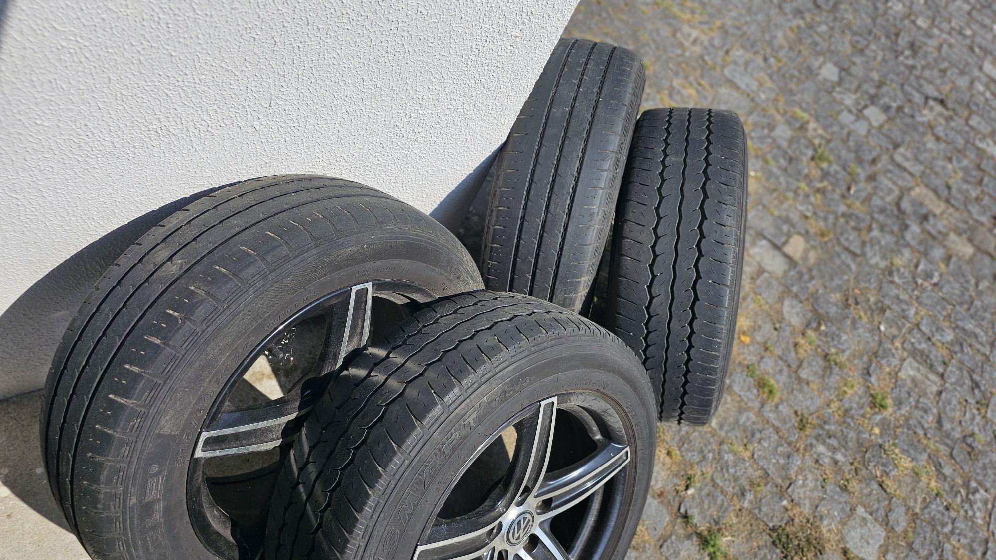 4 Jantes 17" com pneus carga