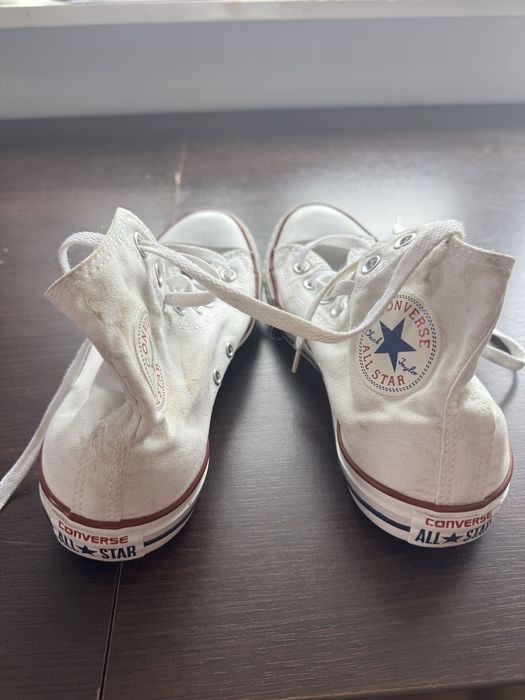 CONVERSE CHUCK TAYLOR ALL STAR trampki 40 wysokie białe