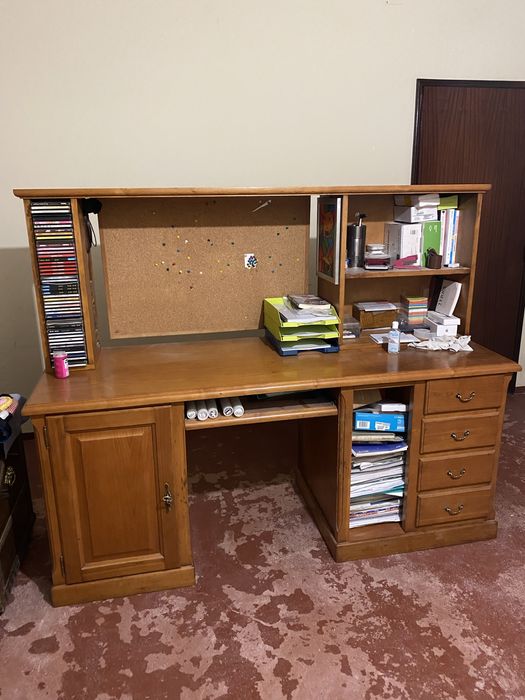 Secretária madeira maciça