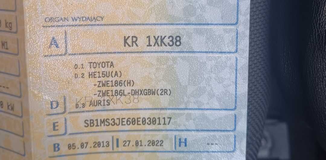 Toyota auris hybryda automat hybryda