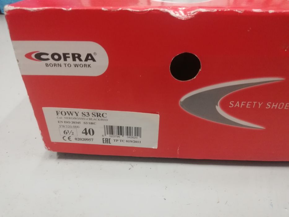 Bota Obra Cofra S3 n40 NOVAS
