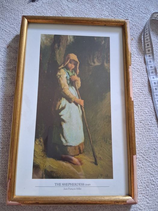 Obraz reprodukcja  Jean Francois Millet " The Shepherdess 1849