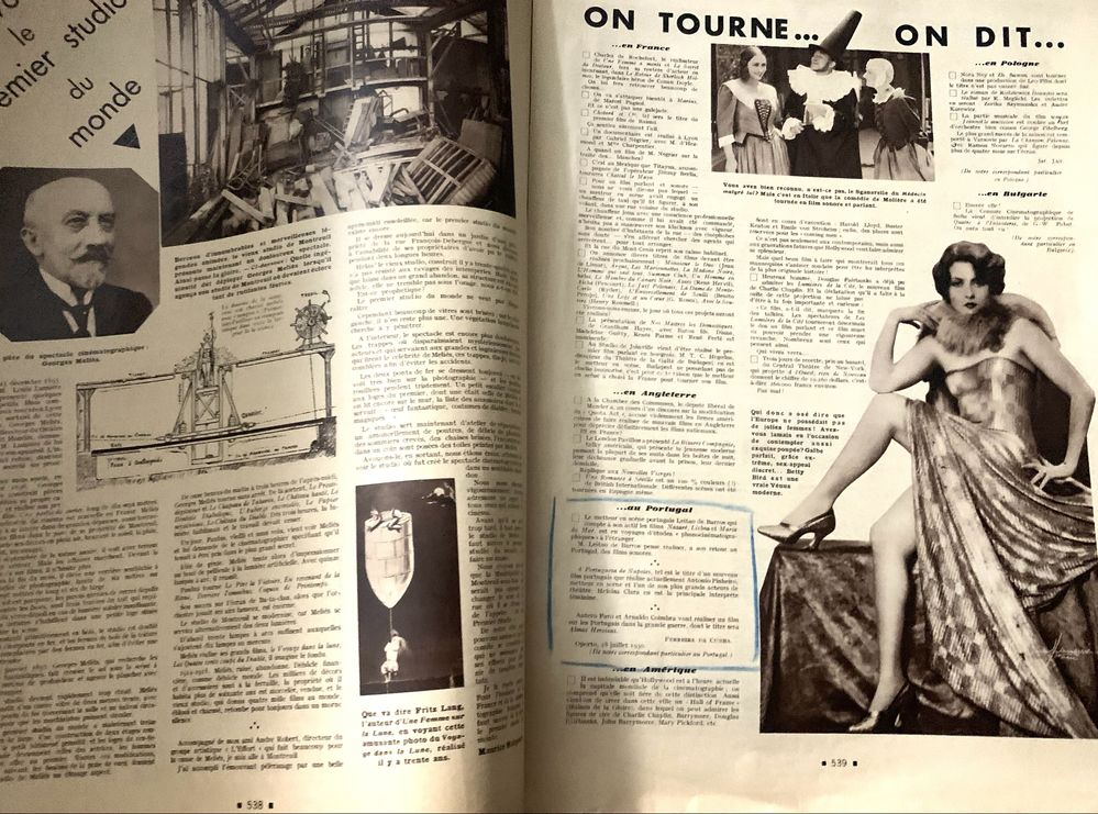 Revistas cinémonde anos 30