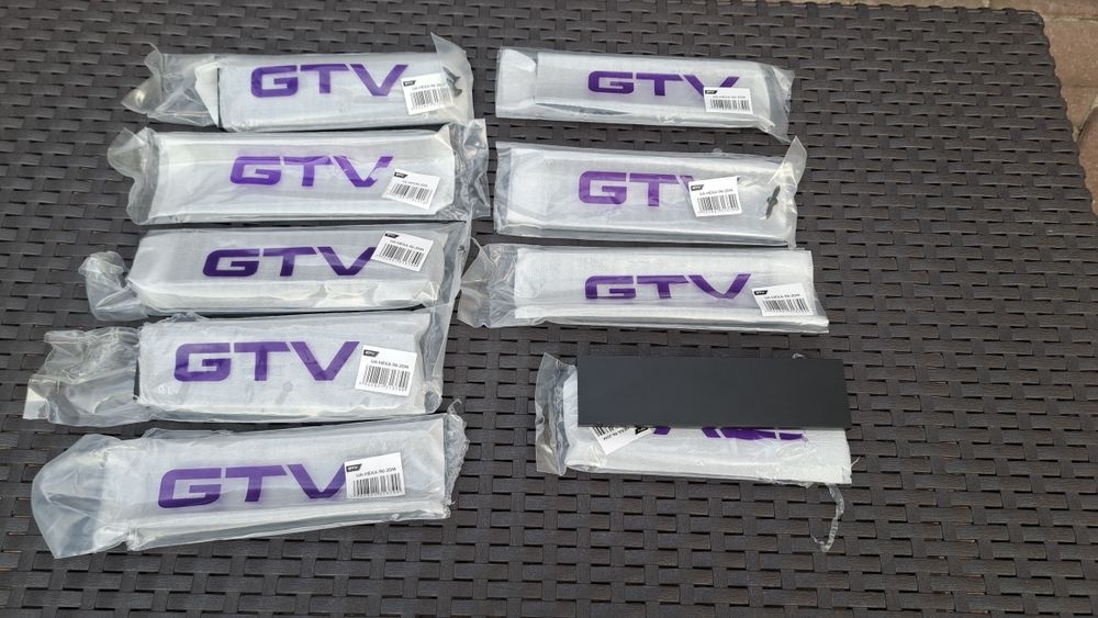 Uchwyty meblowe GTV czarne krawędziowe 9 szt