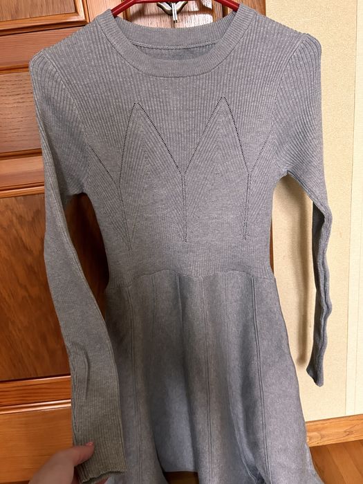 Сукня плаття в рубчик