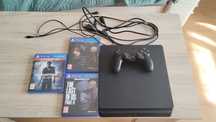 Konsola PlayStation 4 slim 500GB pad + 3 gry