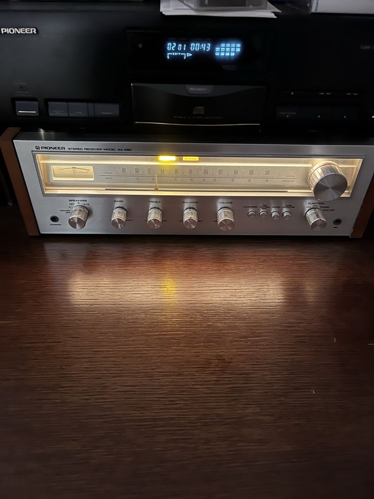 Amplituner Pioneer SX450 plus głośniki