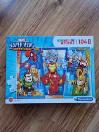 Puzzle Clementoni Marvel 104 elementy Spider man Thor iron man