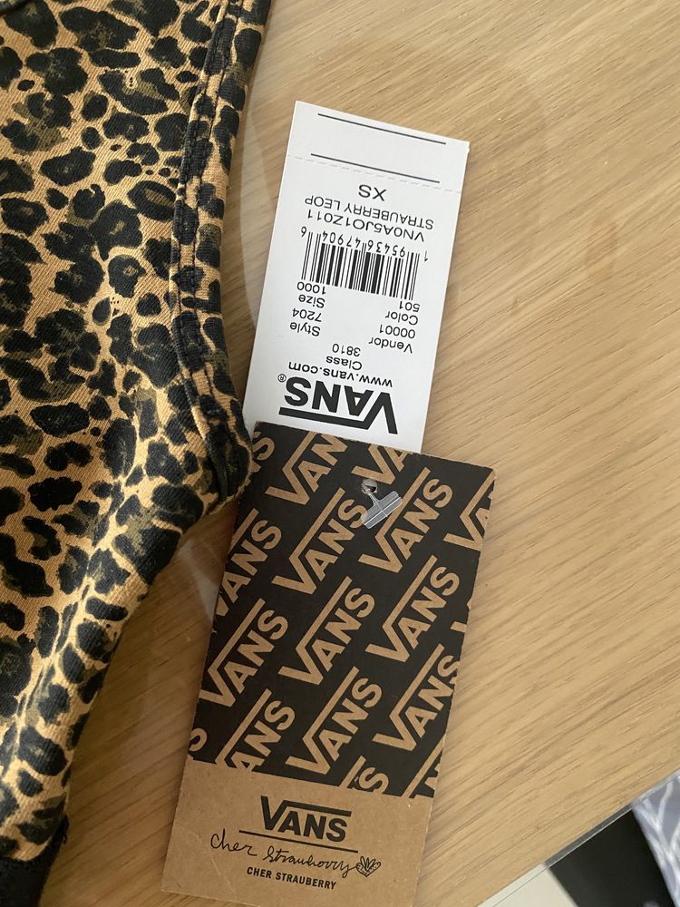 Nowy top w panterkę vans xs