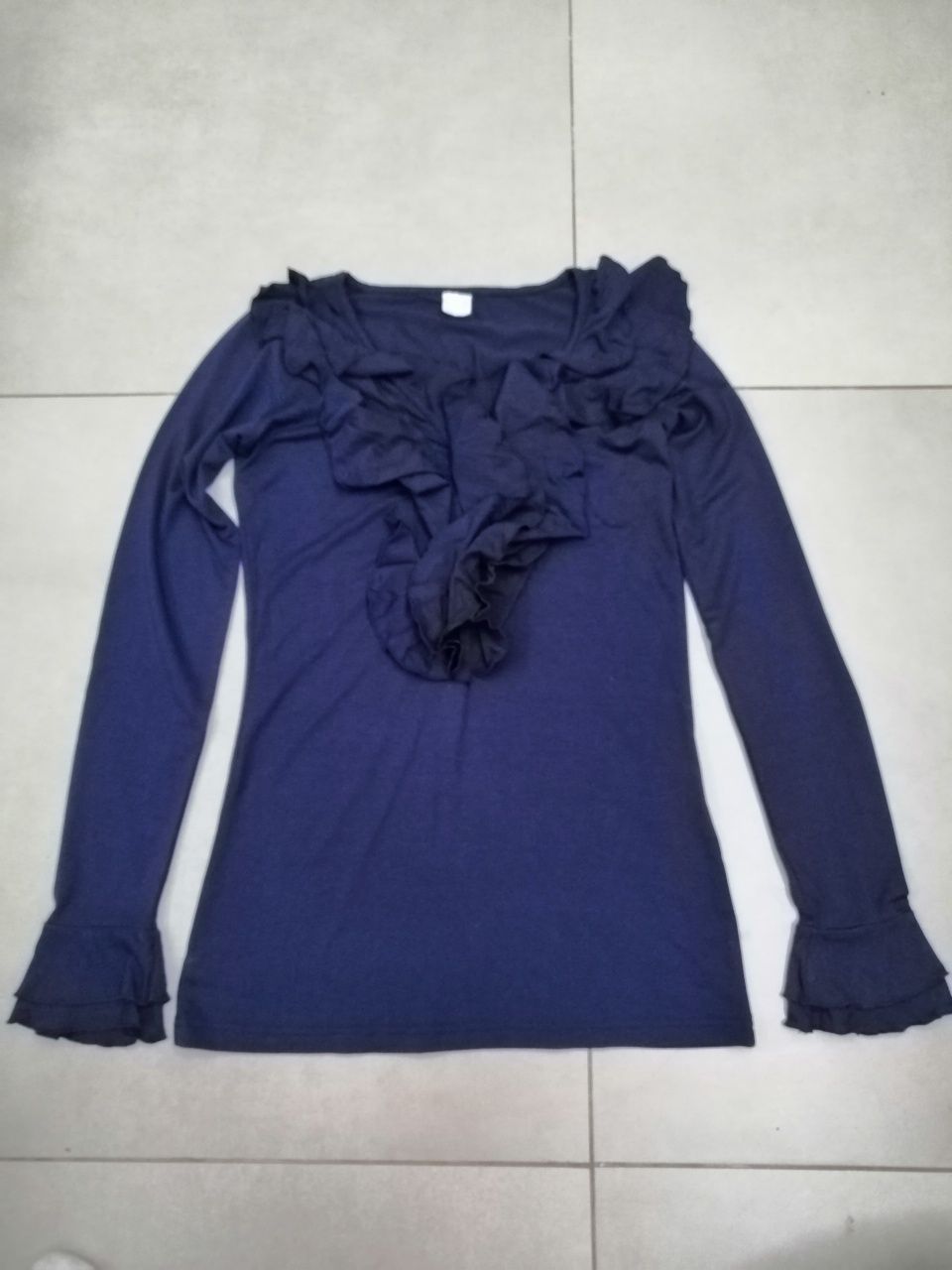 Bluzka, bluza, XS, granatowa