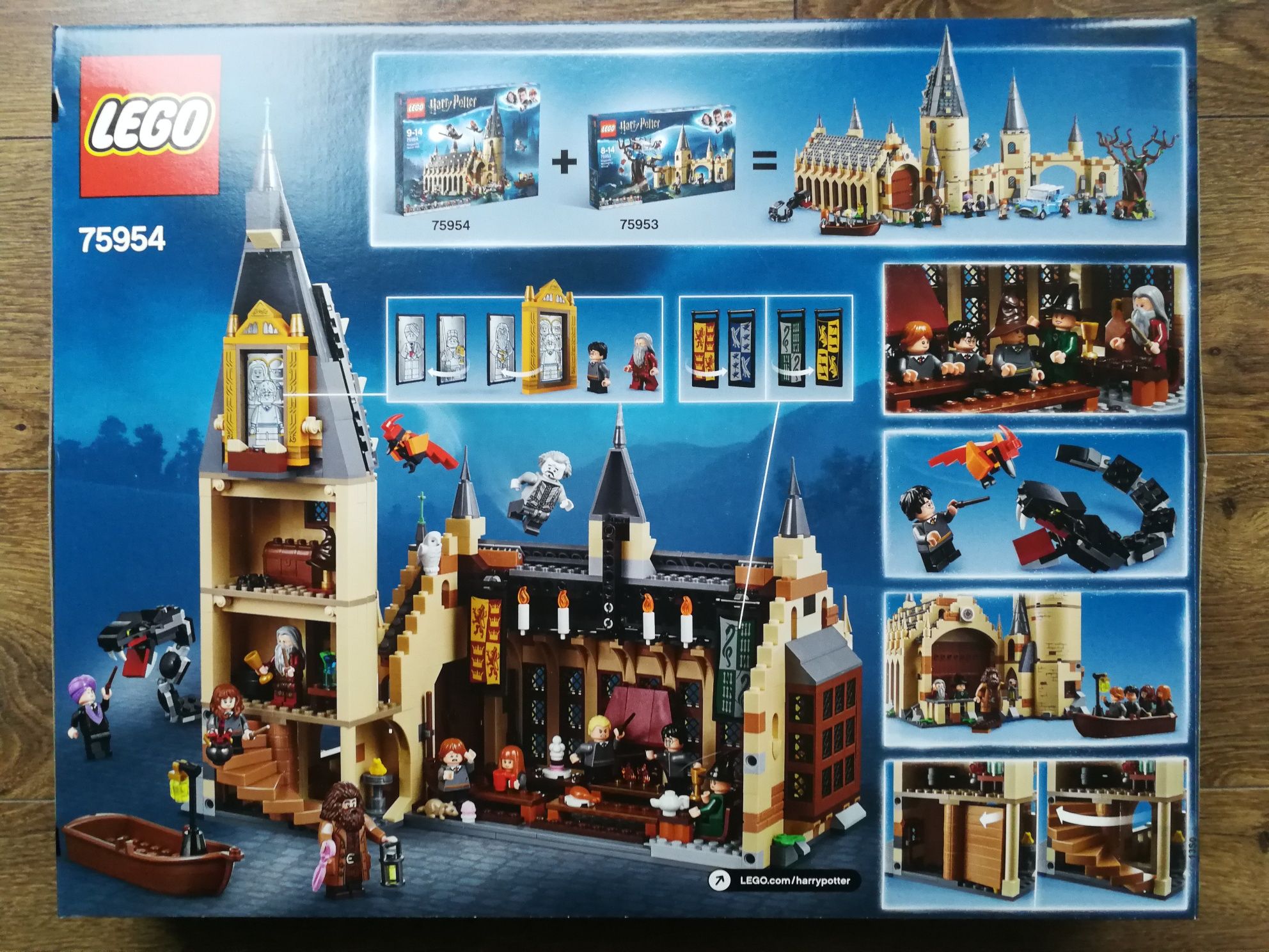 Lego 75954 Harry Potter Wielka Sala w Hogwarcie Nowy
