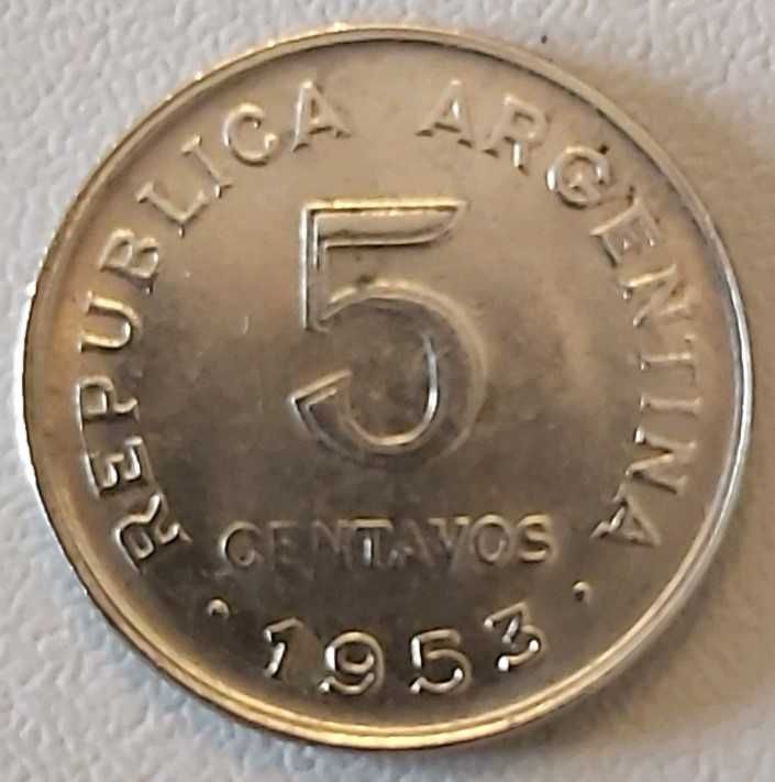 5 Centavos de 1953 da Argentina