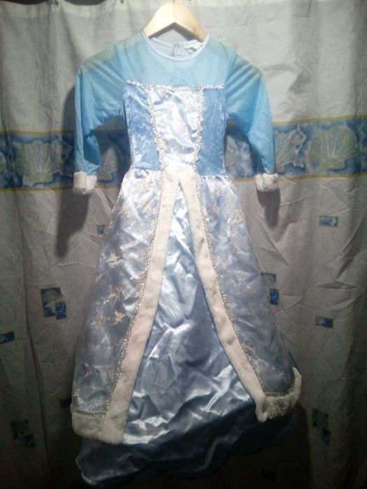 Снегурочка Эльза костюм платье Эльзы снегурочки снежинки фрозен