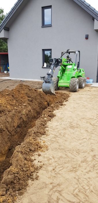 Usługi minikoparką, odwierty,przesiewanie, wykopy, niwelacja, wysiew