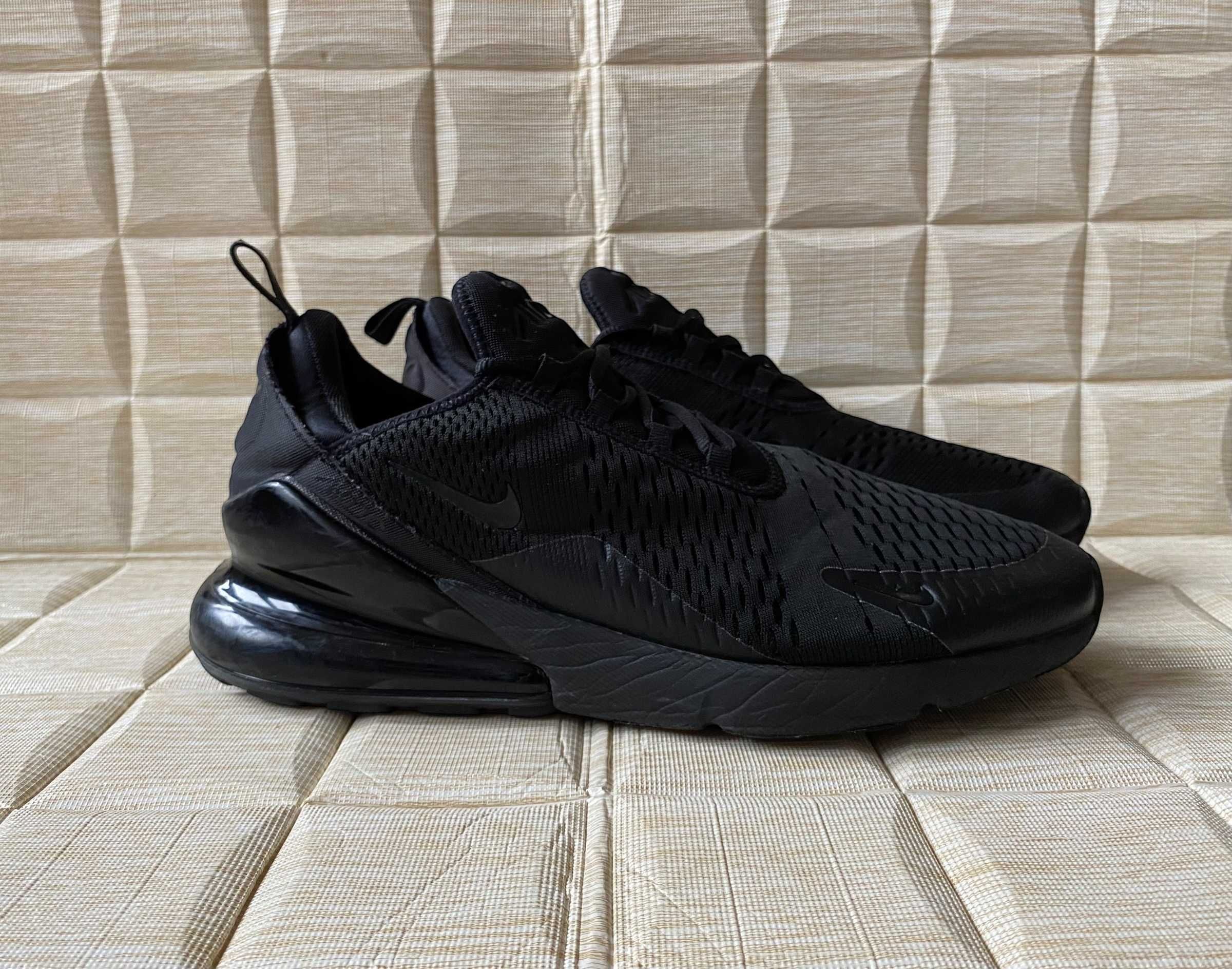 Nike Air Max 270 Triple black, rozmiar 47,5, stan bardzo dobry