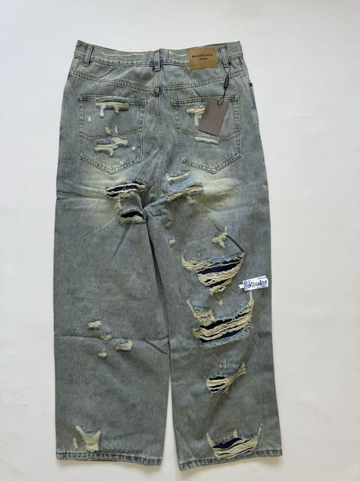 джинсы Balenciaga Destress Jeans порваные vetements rick owens