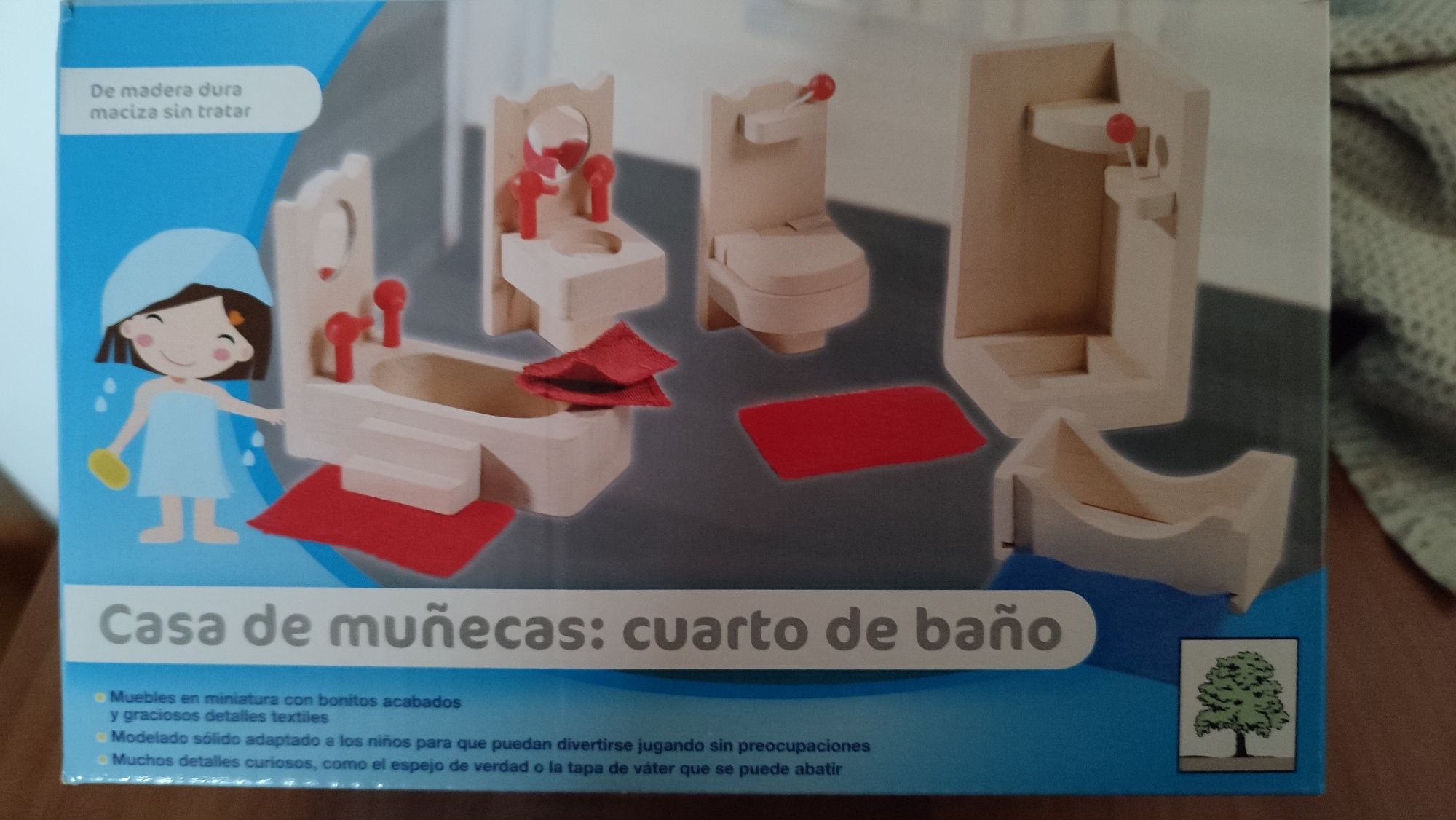 Mobiliário para casa de bonecas madeira