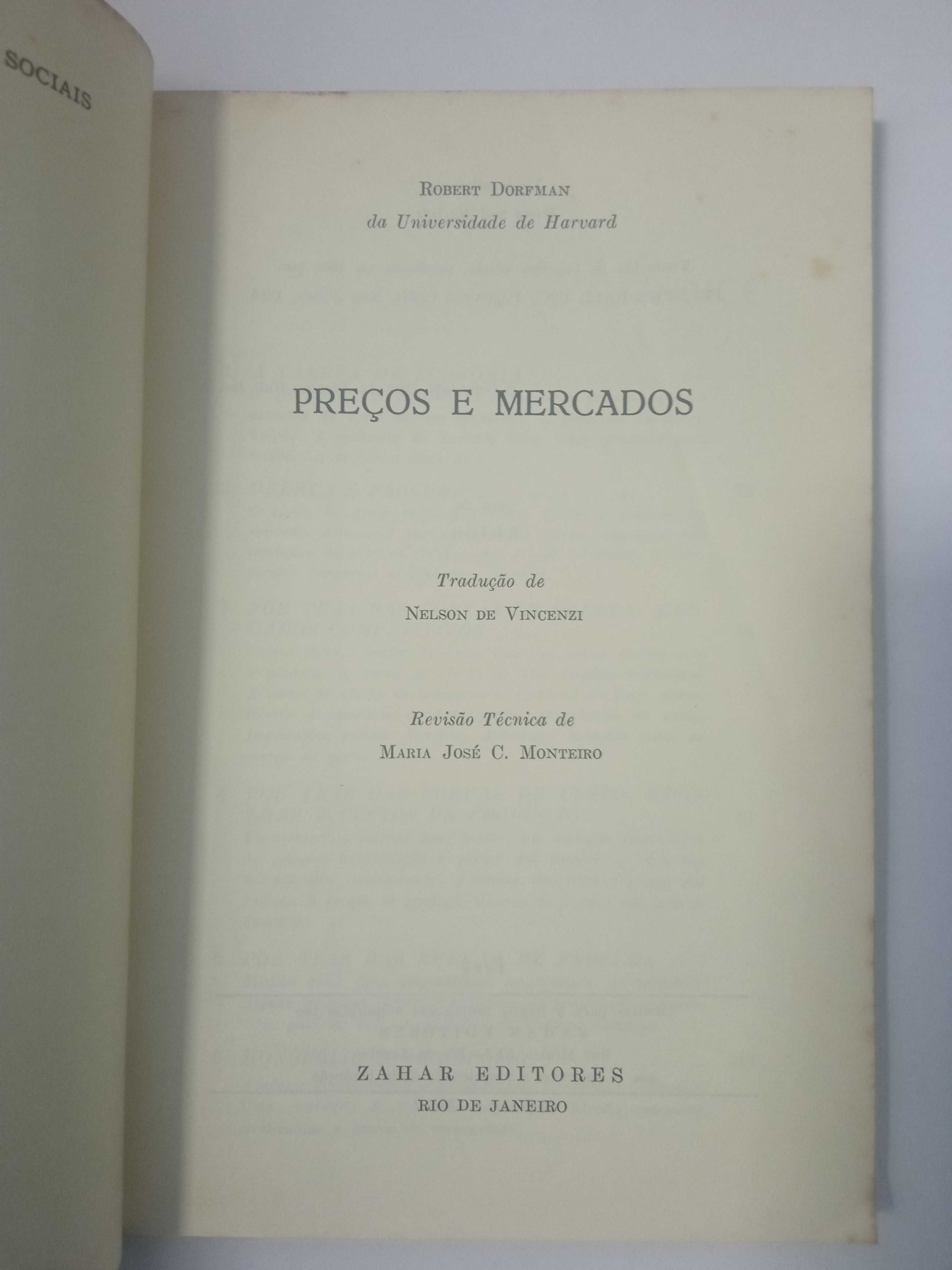 Preços e Mercados, de Robert Dorfman