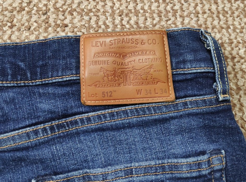 Levi's 512 premium W34 L34 джинси slim tapered оригінал