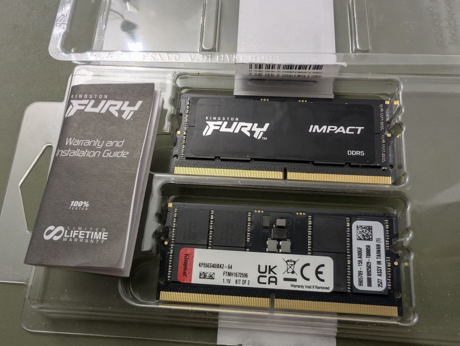 KINGSTON Fury Impact 64GB (2x32GB) 5600MHz