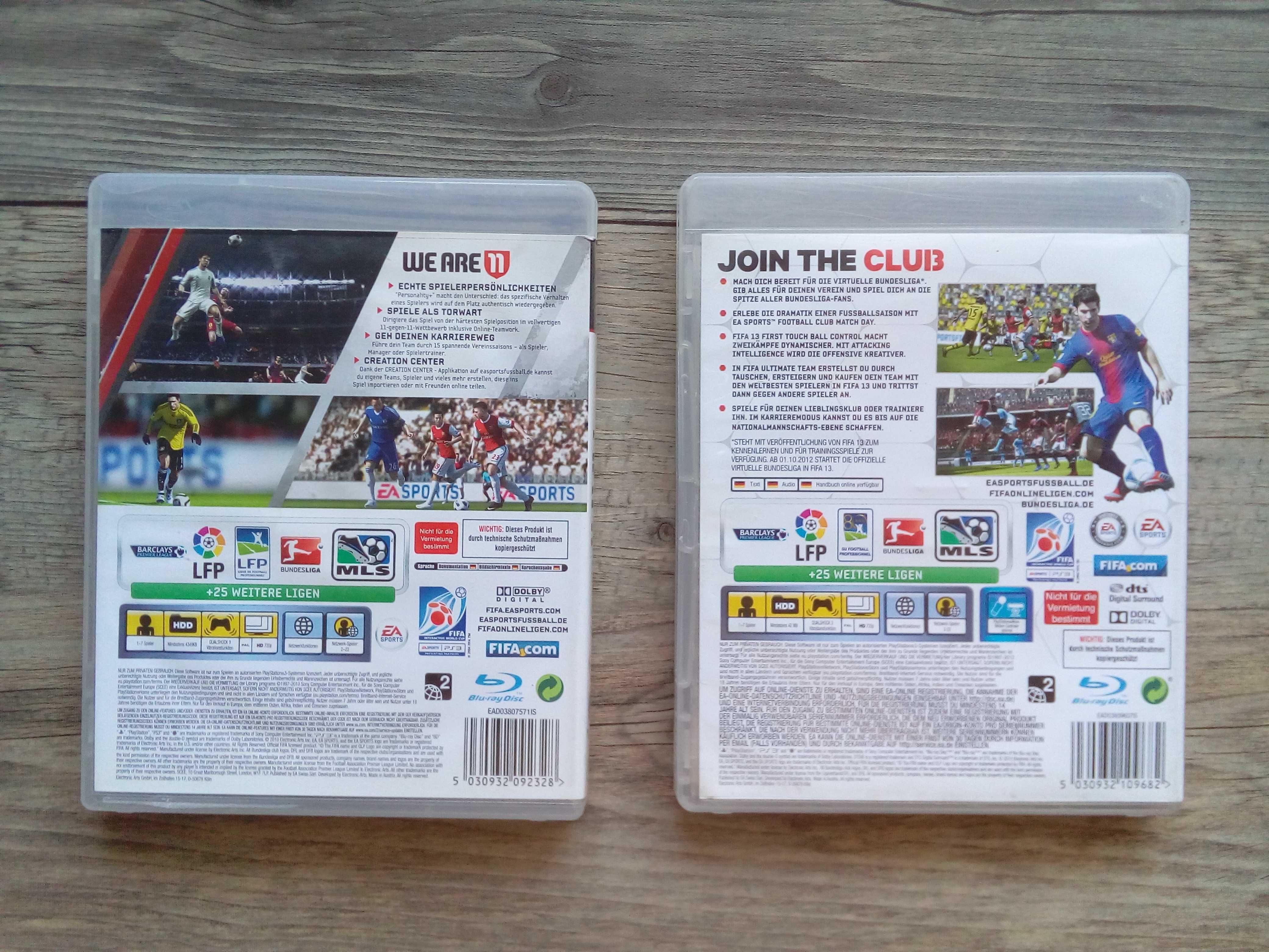 gra gry fifa 11 i fifa 13 ps3