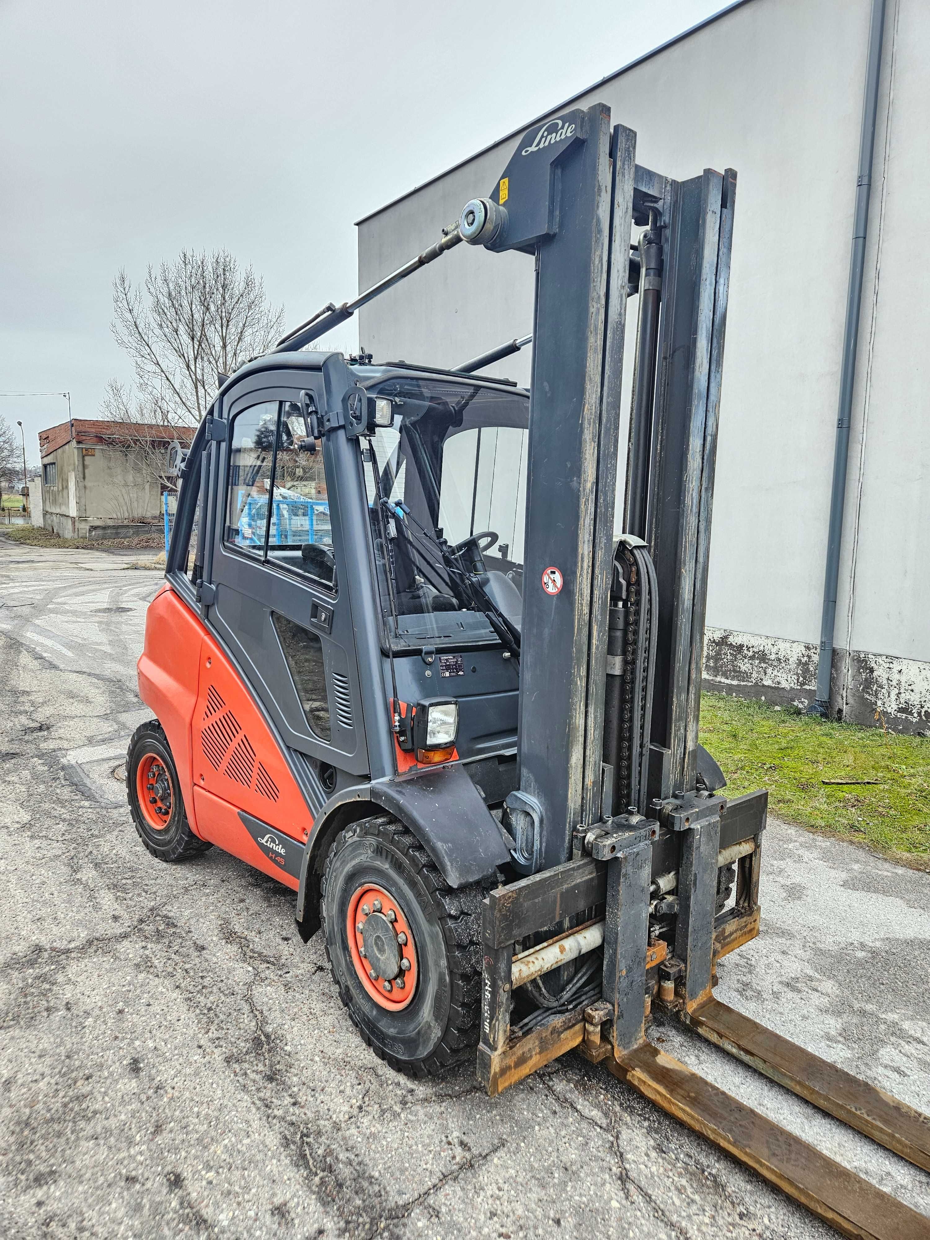 Wózek widłowy Linde H45D-02 2013, Triplex Pozycjoner 7130mth!!