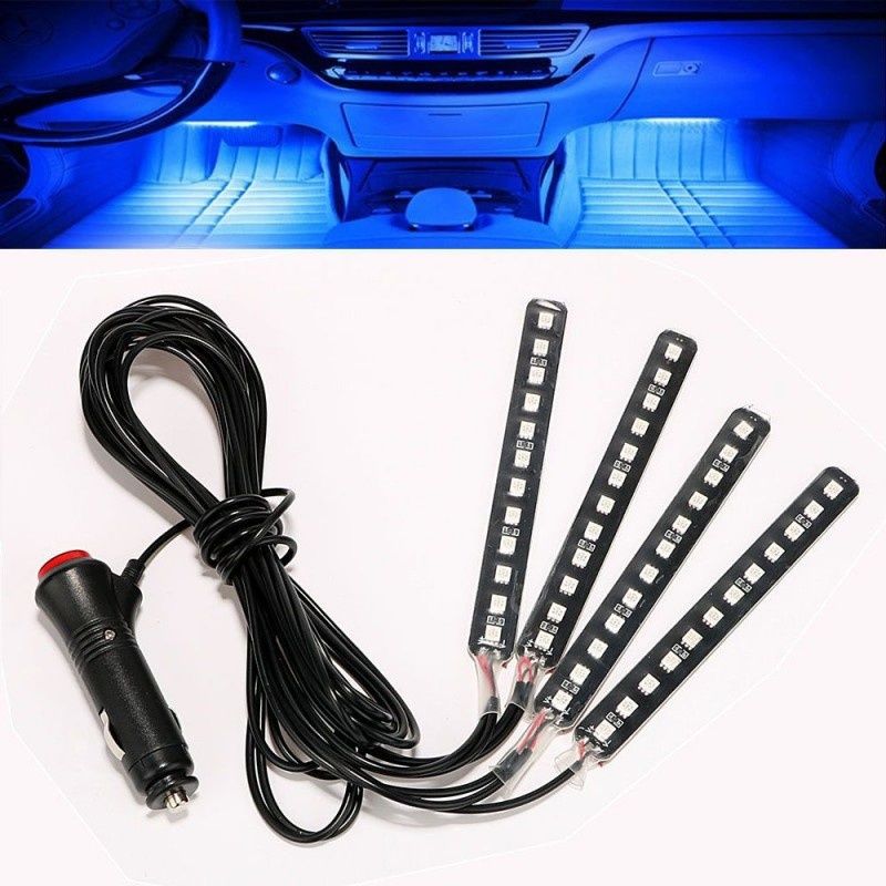 Barras luz led RGB para interior carro