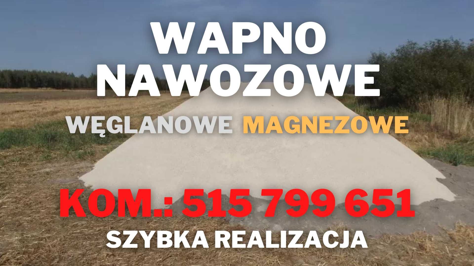 Wapno nawozowe luz MAGNEZOWE ,WĘGLANOWE luzem Dostawa,Najlepsze ceny