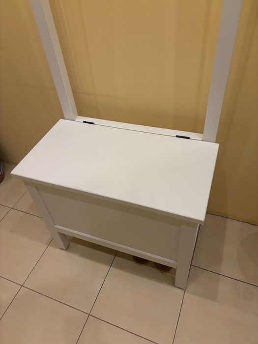 IKEA Hemnes szafka łazienkowa ława ze skrzynią biała wieszak
