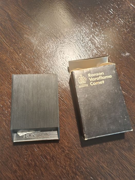 Isqueiro Ronson Comet Atlas Black novo