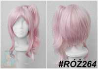 Akiyama Mizuki Project Sekai Różowa peruka z kitką cosplay wig