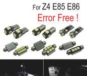 KIT COMPLETO 14 LAMPADAS LED INTERIOR PARA BMW Z4 E85 E86 Z4 ROADSTER COUPE CONVERTIBLE 03-08