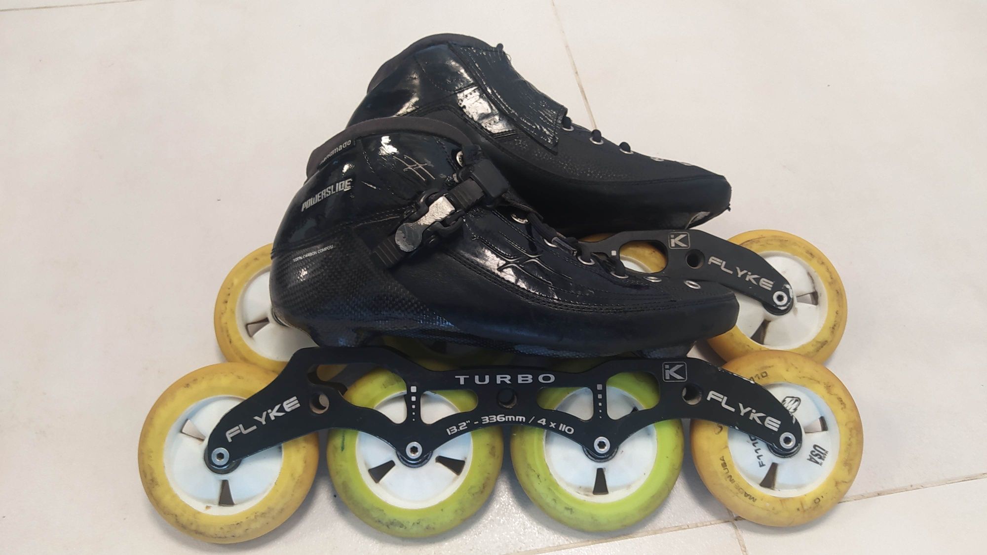 Rolki wyścigowe speedowe powerslide double X rozmiar 43 4x110