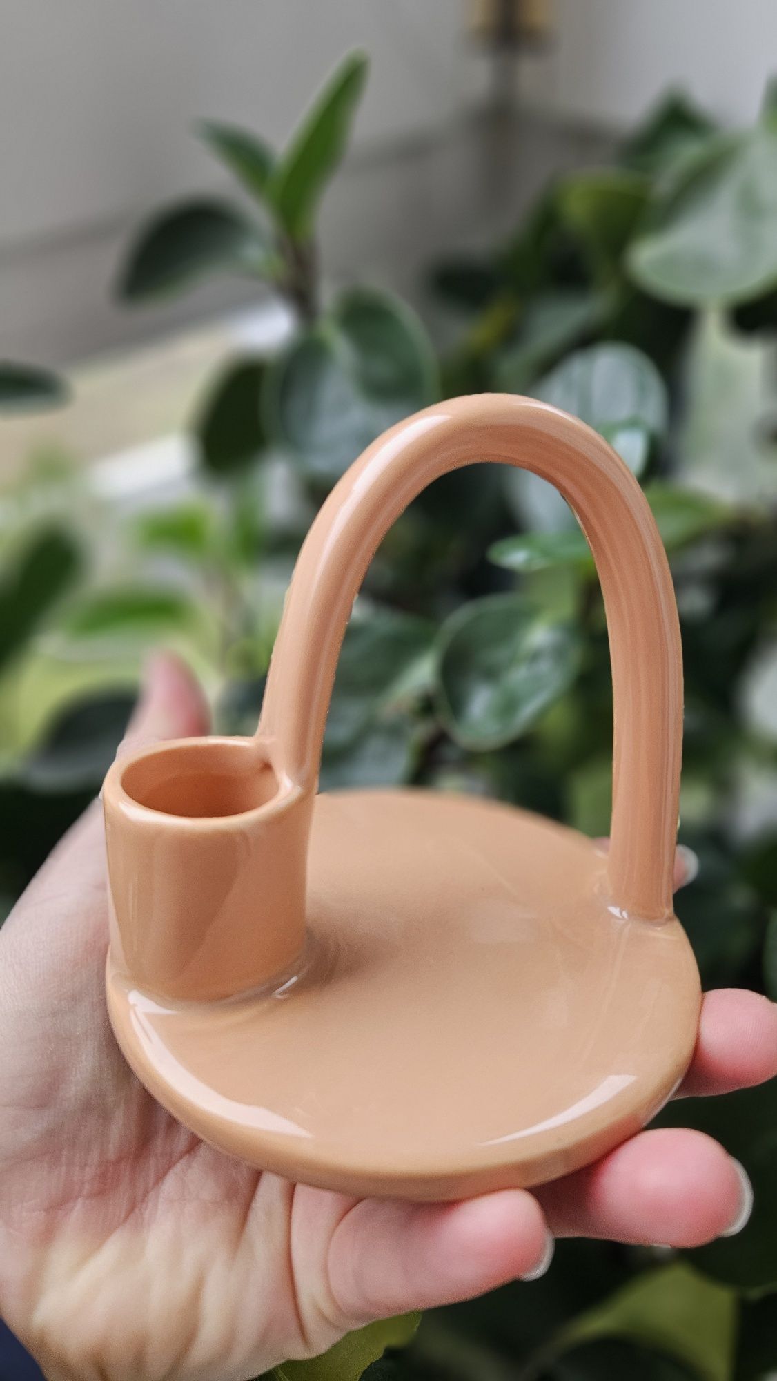 Ceramiczny świecznik